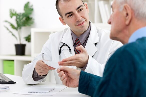 Going a doctor due to pathological release from men