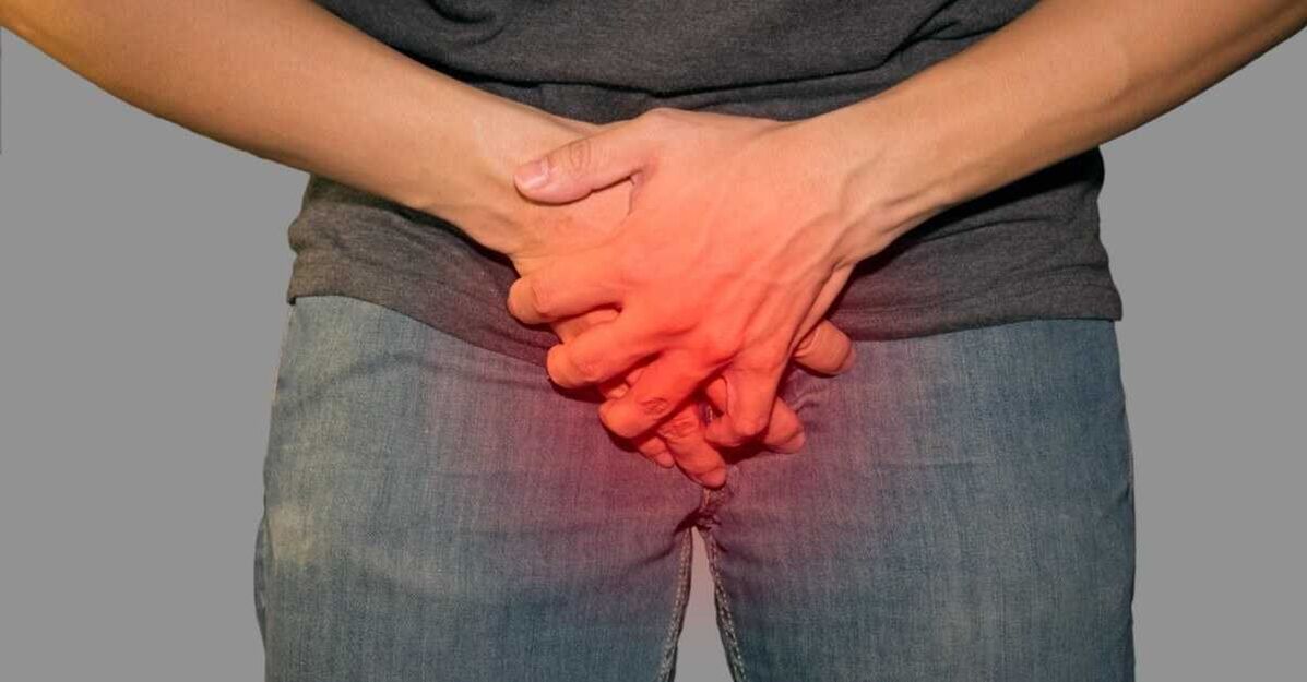 Groin pain during pathological ejection