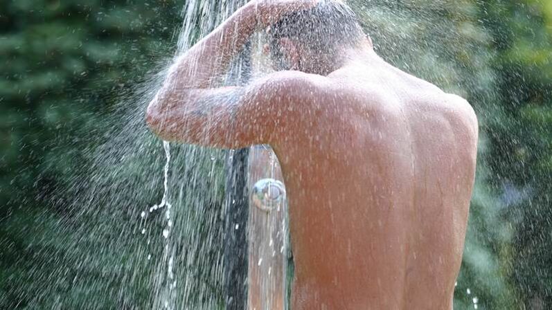 The contrast shower helps the man invigorate and increases potency